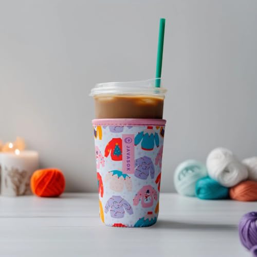 JavaSok Iced Coffee & Cold Soda Insulated Neoprene Cup Sleeve