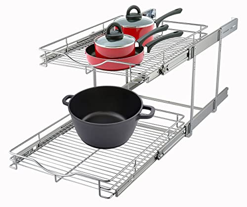 2 Tier Pull Out Cabinet Organizer