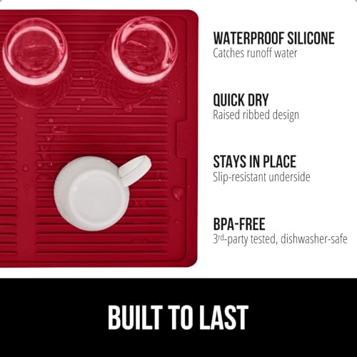 Patented BPA Free Silicone Dish Drying Mat