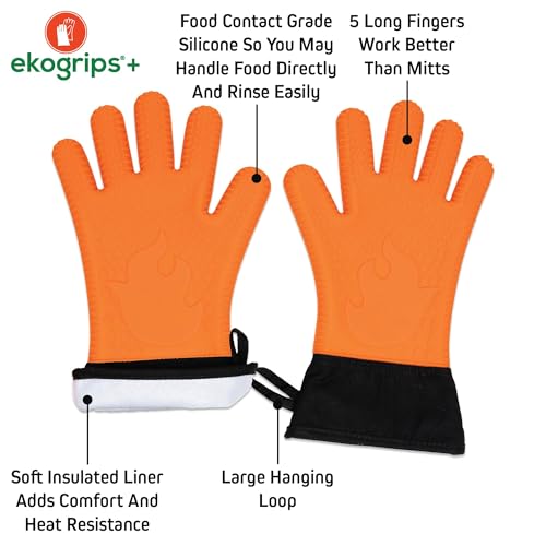Ekogrips®+ Oven Gloves with Fingers (2 Count)