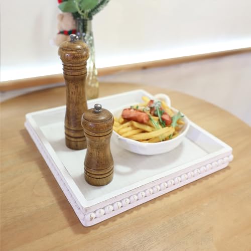 Square Wood Decorative Serving Tray