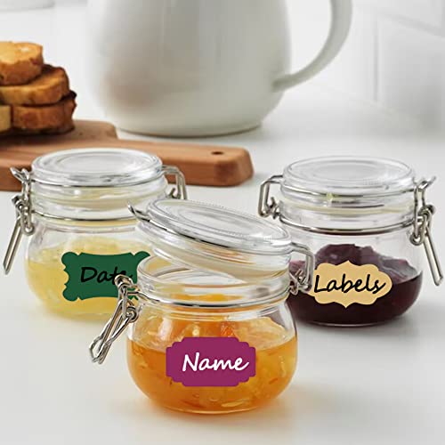 Colored Chalkboard Labels for Food Containers 168pcs