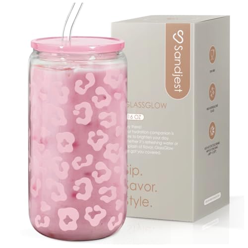 Leopard Glass Bottle