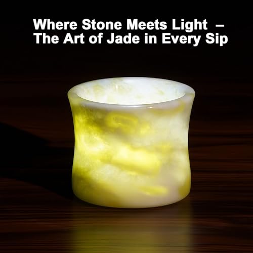 Natural Jade Shot Glasses Set of 2 (2 Count)