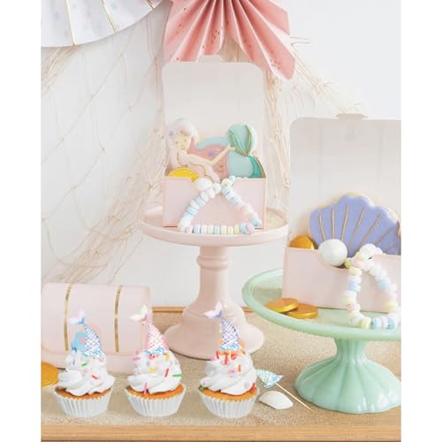 24 Pcs Mermaid Tail Cupcake Toppers (24 Count)