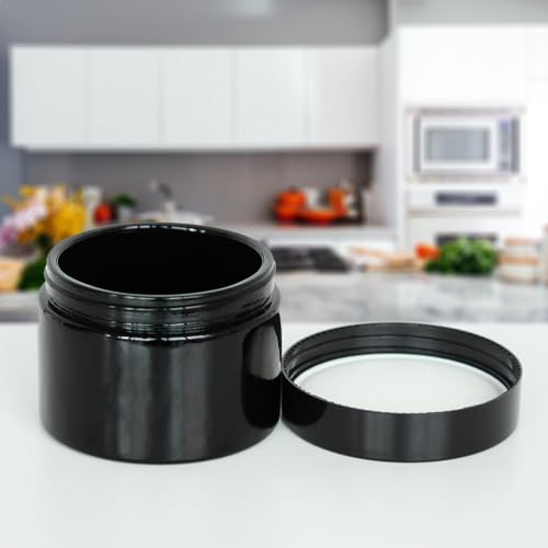 Black Glass Storage Jar 250ml