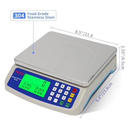 Large Digital Kitchen Scale 22LB Commercial Scale for Food Baking Bread Cooking Meat