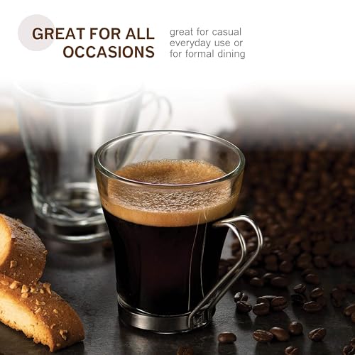 OSLO Glass Coffee Mug (4 Count)