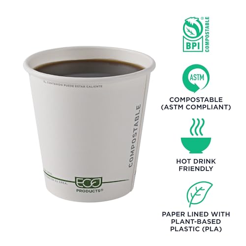 GreenStripe Disposable Paper Hot Cups (1000 Count)
