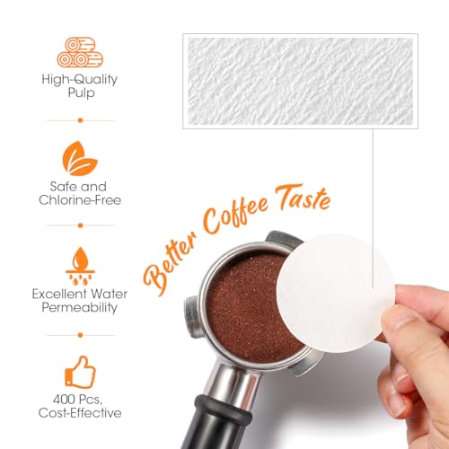 54 mm Espresso Paper Filter Compatible with Breville Espresso Machine (400 Count)