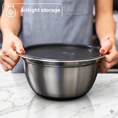 Stainless Steel Mixing Bowls with Lids