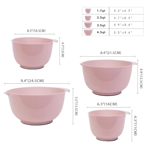 BoxedHom Classic Mixing Bowls Set of 4