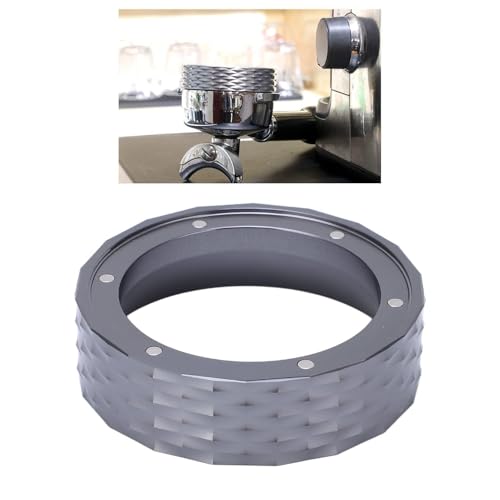 Magnetic Espresso Dosing Funnel Coffee Dosing Ring Aluminum Alloy Coffee Dosing Funnel Replacement for 51mm Portafilters