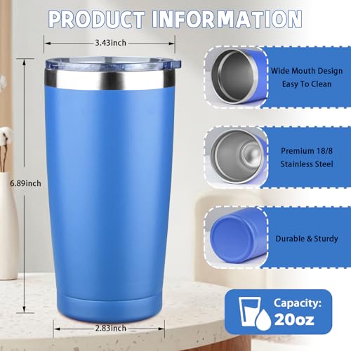 20 oz Tumbler with Lids and Straws