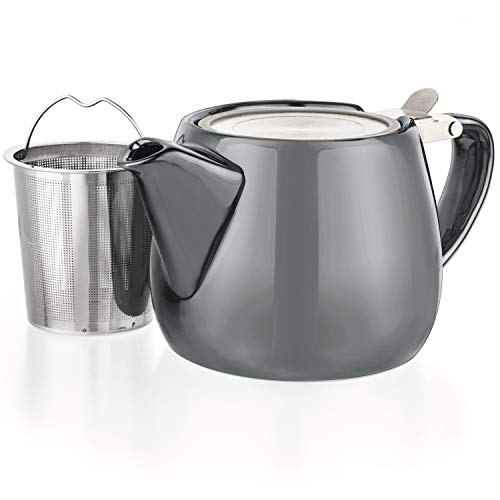 Pluto Porcelain Small Teapot Grey
