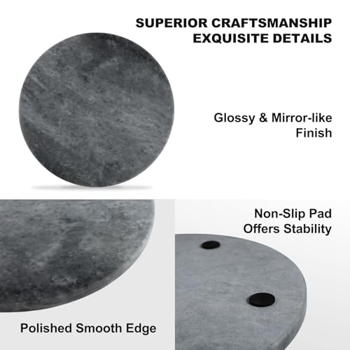 Brazilian Round Marble Cutting Board for Kitchen