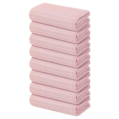 Microfiber Waffle Weave Kitchen Towels (8 Count)