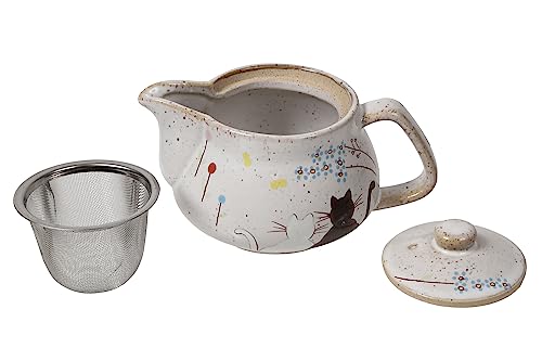 10oz Cat kyusu Kutani Yaki