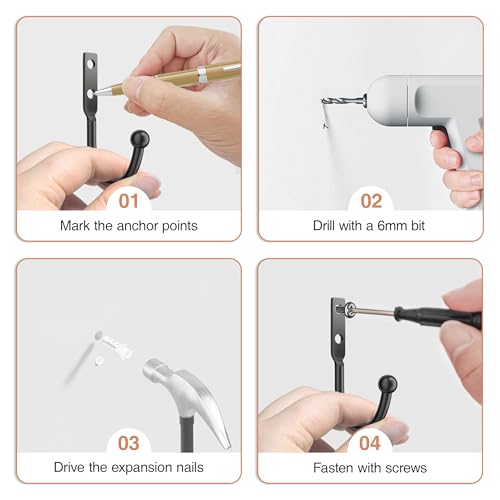 10 Pack Wall Hooks (10 Count)