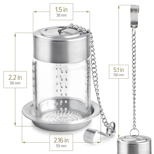 Elegant Glass Tea Infuser