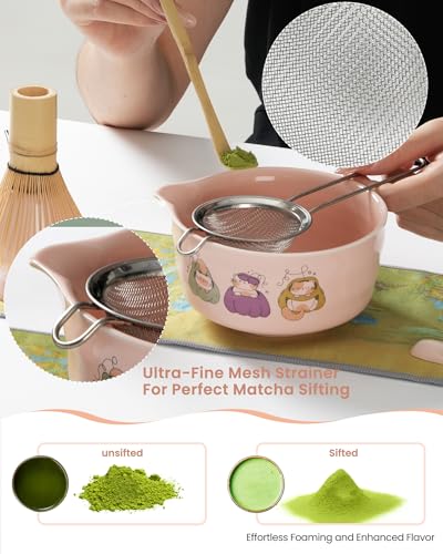 Matcha Whisk Tea Set Kit Japanese Matcha Kit (7 Count)