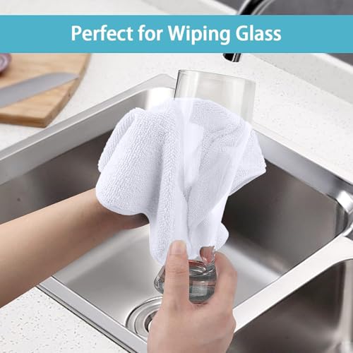 White Microfiber Cleaning Cloth 400 Pack (400 Count)