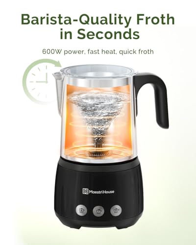 16.9OZ BasicFro 500 Electric Milk Steamer and Frother