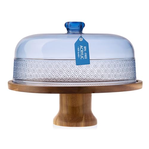 Cake Stand Footed Cake Plate with Dome
