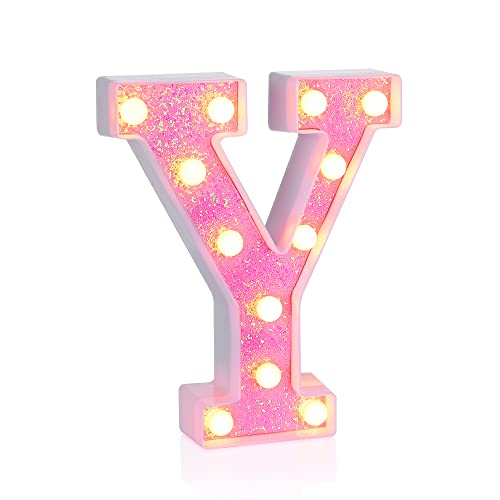 Pink Light up Letters (4.2329 Ounce)