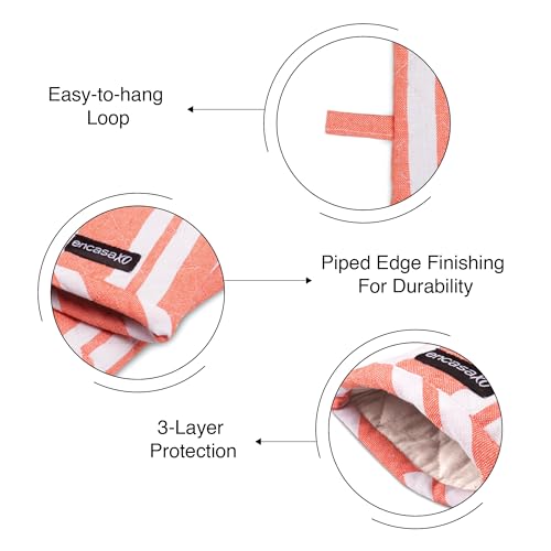 Oven Mitts Heat Resistant Kitchen Gloves (2 Count)
