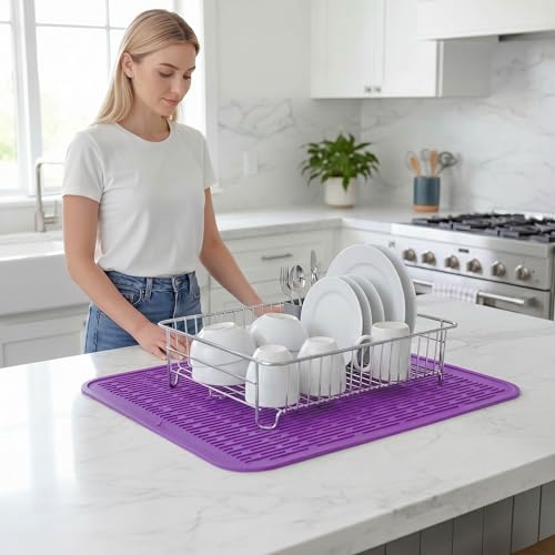 Silicone Dish Drying Mat for Multiple Usage