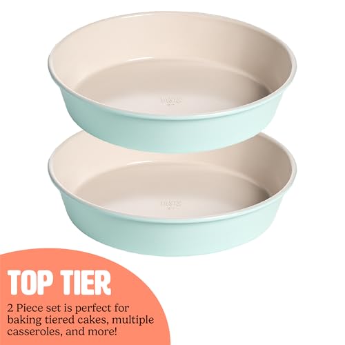 Clean Ceramic Round Cake Pans Set (2 Count)