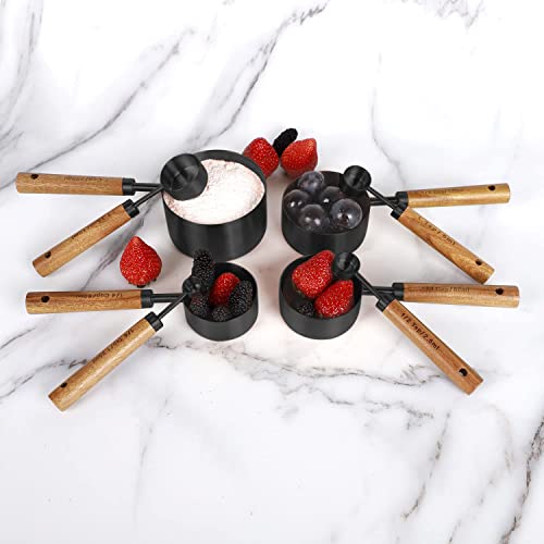 8 Piece Stainless Steel Measuring Cups and Spoons
