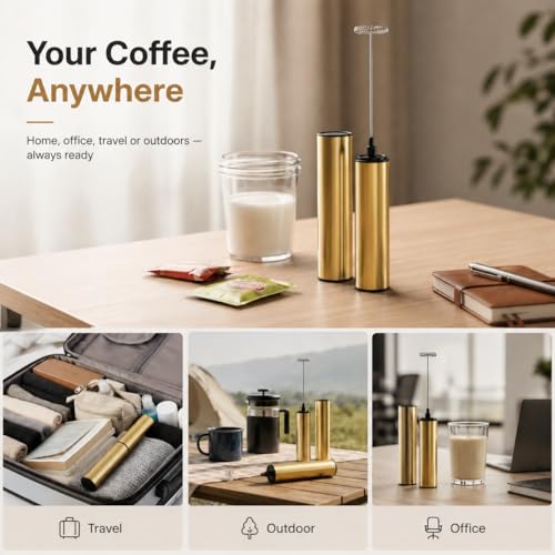 Rechargeable Electric Milk Frother Handheld