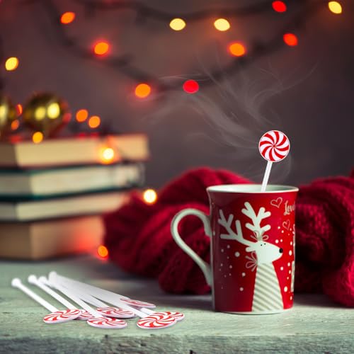 30 Pcs Christmas Drink Stirrers Lollipop Stir Sticks (30 Count)