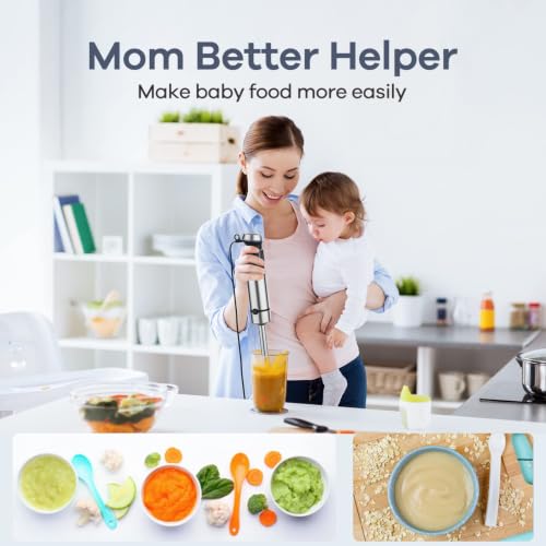 Immersion Blender Handheld Corded 8 in 1 Hand Blender Max 1000W