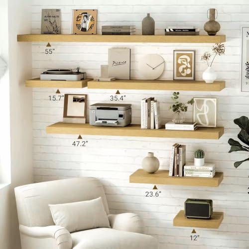 12 Inch Deep Floating Shelves (2 Count)
