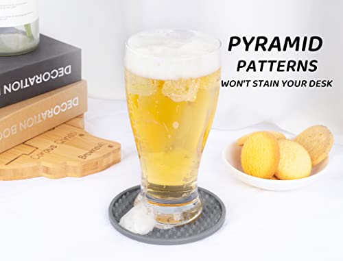 Coasters for Drinks 6 Pack Drinking Coasters with Holder