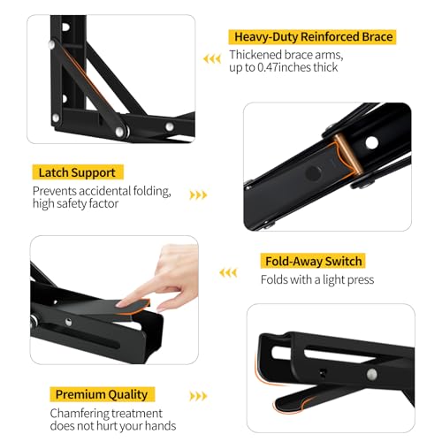Folding Shelf Brackets (2 Count)