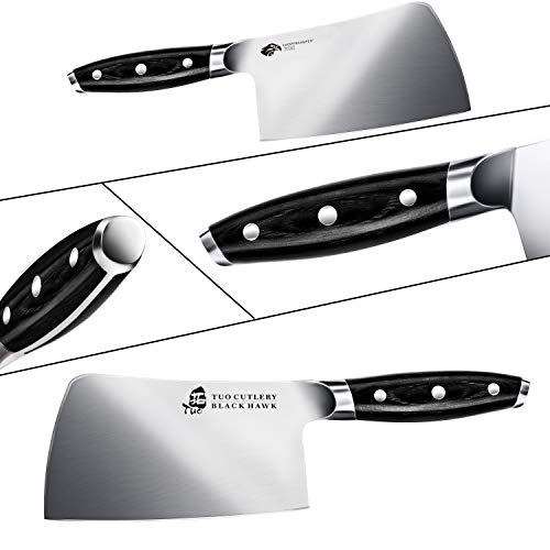 Meat Cleaver 6 Inch Heavy Duty Chopper Knife for Butcher & Kitchen