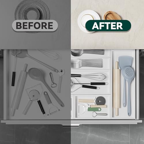 Bamboo Kitchen Drawer Organizer (2 Count)