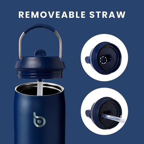 Stainless Steel Water Bottle 32 oz indigo blue