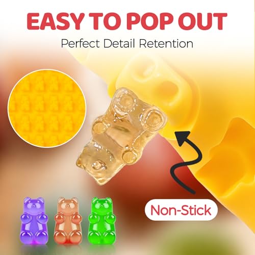 Gummy Candy Molds with 2pcs Droppers (3 Count)