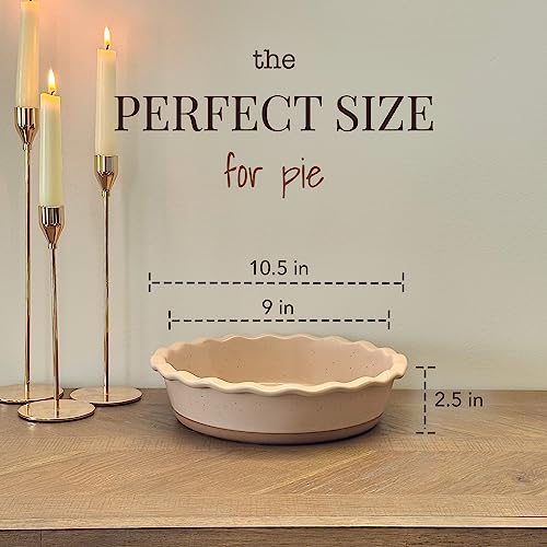 Mora Modern Farmhouse Style Ceramic Pie Pan (27.99 Count)
