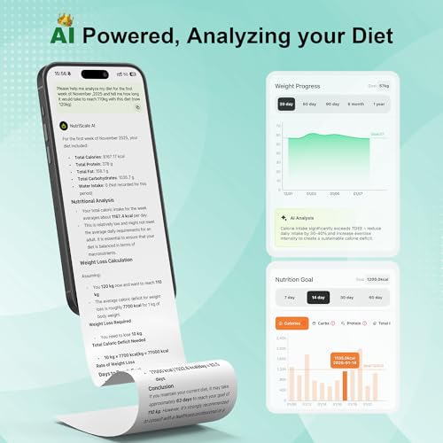Smart Food Kitchen Scale with Nutritional Calculator