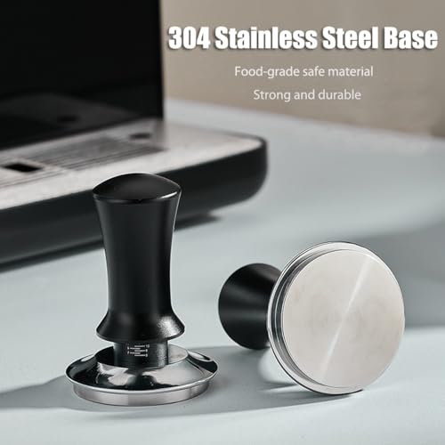 51mm Adjustable Spring Loaded Espresso Tamper Set