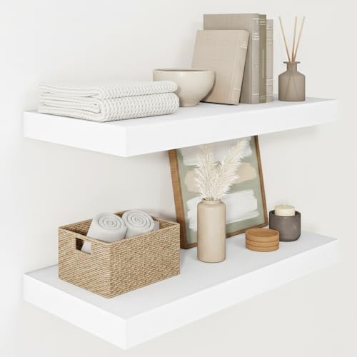 12" Deep Floating Shelves 24x12” Set of 2 (2 Count)