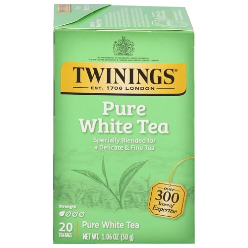 Pure White Tea Individually Wrapped Bags (20 Count)
