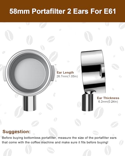 58mm Bottomless Portafilter For E61