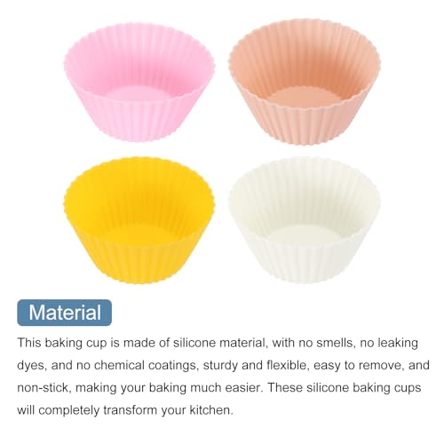 12Pcs Silicone Cupcake Liners